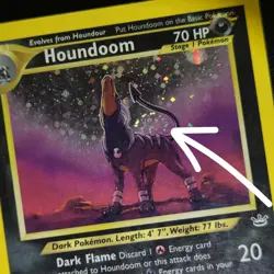 FART SWIRL 🌀💫 Houndoom 8/64 Neo Revelation Holo Rare Unlimited Pokemon Card - Image 1