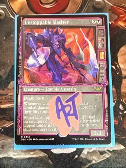 SINGED Unstoppable Slasher (Showcase) Duskmourn: House of Horror CRIMP ERROR - Image 2