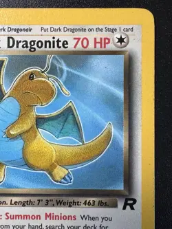 1st Edition Dark Dragonite 22/82 Team Rocket WoTC Pokemon Card Rare HP - Image 4