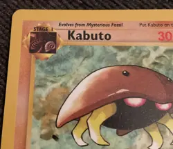 Kabuto Gold W Stamp Stamped Pokemon Card - WOTC Promo - Fossil #50/62 - NM Clean - Image 4