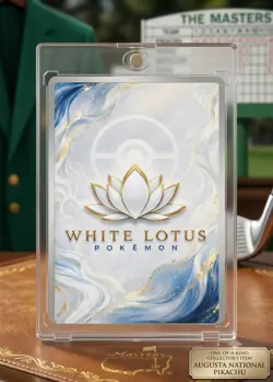 WhiteLotus-Pikachu Augusta National Masters Custom Collector Card 1/1 - Image 2