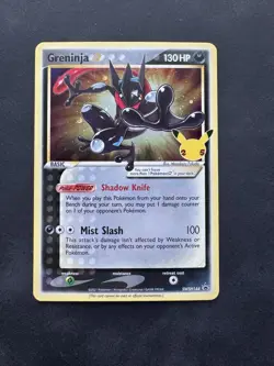 Greninja Star SWSH144 NM+ Celebrations Promo Sword & Shield Pokemon card - Image 1