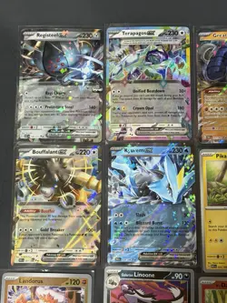 #25 Pokemon TCG 12 Card Lot Registeel ex Terapagos ex Great Tusk ex Holo/Foil - Image 2