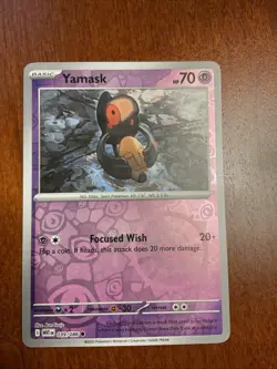 Yamask 039/086 White Flare Reverse Holo Pokemon TCG Card - Image 1