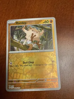 Mankey 098/191 Surging Sparks Reverse Holo Pokemon TCG Card - Image 1