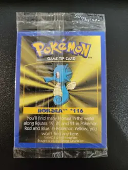 Charmander#04/Horsea#116 - Kelloggs Game Tip Pokemon Sealed 3 Card Booster Pack - Image 2