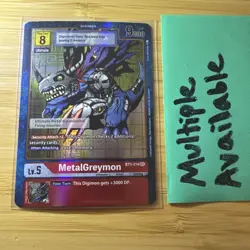 Digimon Card Game MetalGreymon BT1–114 SEC NM Alt Art Secret Rare - Image 1