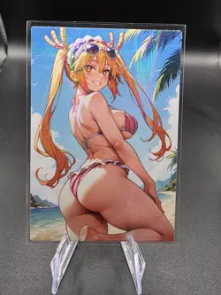 Tohru Miss Kobayashi Dragon Maid Holographic Anime Collectible Trading Card - Image 1