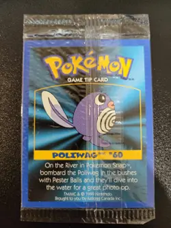 Doduo#84/Poliwag#60 - Kelloggs Game Tip Pokemon Sealed 3 Card Booster Pack - Image 2