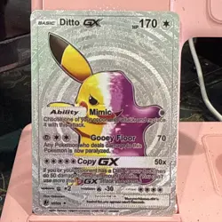 Ditto GX Holo GX Basic HP 170 English Pokemon TCG Trading Card - Image 1
