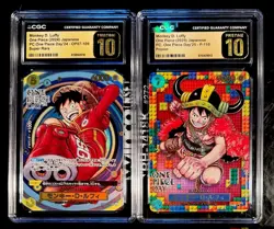 CGC Pristine 10 Monkey D. Luffy One Piece Day '24/'25 JP Holo OP07-109 P-110 - Image 1
