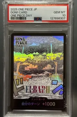 2025 ONE PIECE JAPANESE PROMOS ONE PIECE DAY DON!! CARD PSA 10 - Image 2