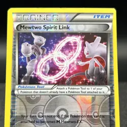 Mewtwo Spirit Link 144/162 Reverse Holo Uncommon XY Breakthrough Pokemon Card - Image 5
