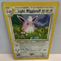 The Pokemon Company Light Wigglytuff Uncommon Regular 80 HP 54/105 Neo Destiny - Image 1