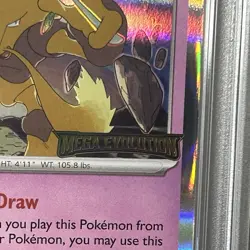 2025 POKEMON MEP PROMO MEGA EVOLUTION PRERELEASE #003 ALAKAZAM PSA 8 ERROR - Image 2