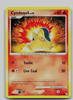 Cyndaquil 79/123 Common Mysterious Treasures Pokemon Near Mint - Image 1