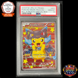 PSA 10 Poncho Wearing Pikachu Charizard X 207/XY-P Pokemon Card Japanese 2016 - Image 1