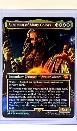 2023 MTG Magic The Gathering LOTR Lord of the Rings Foil Saruman of Many Colors - Image 1