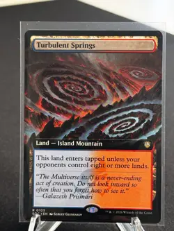 Turbulent Springs R 105 Strixhaven Commander (SOC) MTG Extended Art NM - Image 1