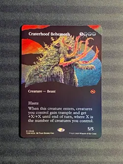 Craterhoof Behemoth Borderless Foil M 0346 TDM MTG NM+ - Image 1