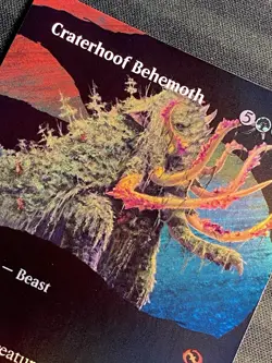 Craterhoof Behemoth Borderless Foil M 0346 TDM MTG NM+ - Image 4