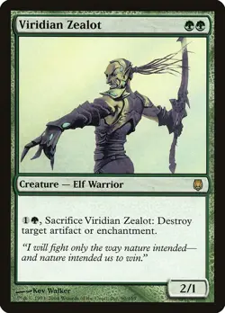 MTG Magic the Gathering 1x FOIL SP Viridian Zealot - Darksteel x1 - Image 1