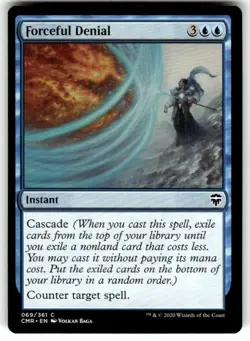 Commander Legends Magic: The Gathering Forceful Denial MTG NM - Image 1