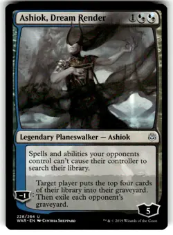Ashiok, Dream Render 228 Uncommon War of the Spark Magic: The Gathering NM - Image 1