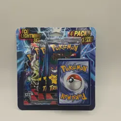 Konami Pokemon TCG Lightning Set 2 Booster Packs,4 Trick or Trade, 1 promo card - Image 1