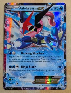 Pokemon TCG Ash-Greninja EX XY Black Star Promo XY133 Holo Card TCG Regular Size - Image 1
