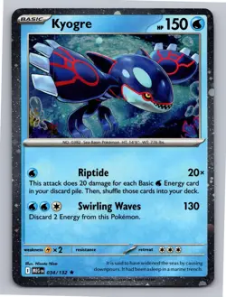 Kyogre (Cosmos Holo) 034/132 Rare Miscellaneous Cards & Products Pokemon NM - Image 1