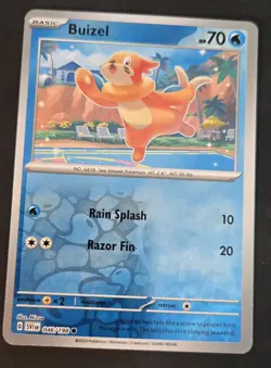 pokemon cards BUIZEL REVERSE HOLO - Image 1
