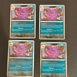 Pokemon TCG Gengar 050/088 Holo Rare 4 Card Lot English - Image 1
