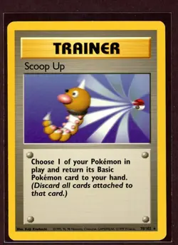 Scoop Up Non-Holo 1999 WOTC Pokemon Card 78/102 Base Set EXCELLENT - Image 1