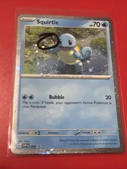 SWIRL !!! Squirtle - 048 (Cosmos Holo) 048 Sv: Scarlet & Violet Promo Cards - Image 1