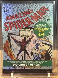 Peter Parker (0232) (Borderless) 232 Marvel's Spider-Man Magic: The Gathering NM - Image 2