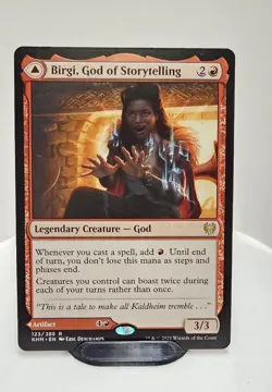 MTG Birgi, God of Storytelling Kaldheim Rare Excellent Condition - Image 1