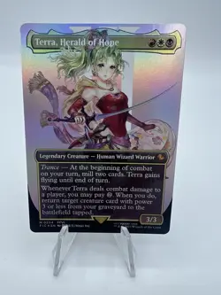 MTG Final Fantasy Terra Herald Of Hope Borderless Foil - Image 1