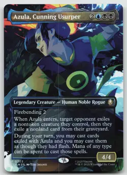 Azula, Cunning Usurper (Borderless) R Foil Avatar: The Last Airbender 303 NM - Image 1