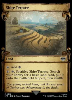 MTG Shire Terrace - Foil - Showcase Scrolls, The Lord of the Rings: Tales of Mid - Image 1
