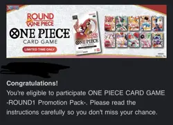 Round 1 x One Piece Collab Promo Pack ✅ CONFIRMED PREORDER - Image 1
