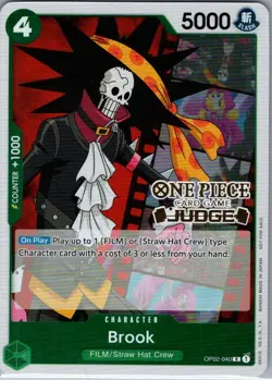 Brook (Judge Pack Vol. 2) OP02-040 English One Piece Promo - NM - Image 1
