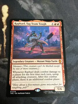Raphael, Tag Team Tough, TMNT Commander, Magic MTG NM - Image 1