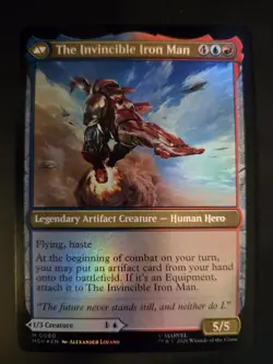 Tony Stark NM FOIL Marvel Super Heroes MTG FREE SHIPPING - Image 2