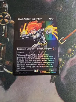 Black Widow, Super Spy (Borderless) (0364) Marvel Super Heroes Foil - Image 1