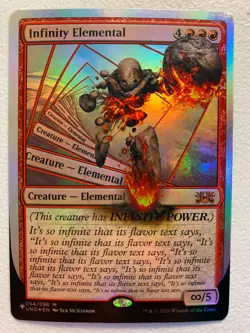 MTG 1x FOIL Infinity Elemental 54 The List - Unstable Magic the Gathering x1 NM - Image 1