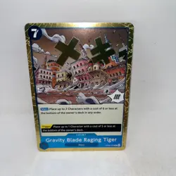 Gravity Blade Raging Tiger OP06-058 Rare Wings of the Captain One Piece Foil NM - Image 1