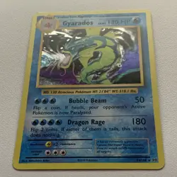 Pokemon Gyarados Holo Rare TCG Card 34/108 Evolutions XY MODERATE PLAY - Image 1