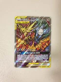 Pokemon TCG - Moltres & Zapdos & Articuno GX SM210 Hidden Fates ETB Promo - NM-M - Image 1