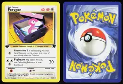 Porygon 48/82 - Pokemon 1st Edition Team Rocket - Uncommon - NM - Image 3
